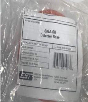 BASE DETECTOR INCENDIO SIGA-SB EDWARDS